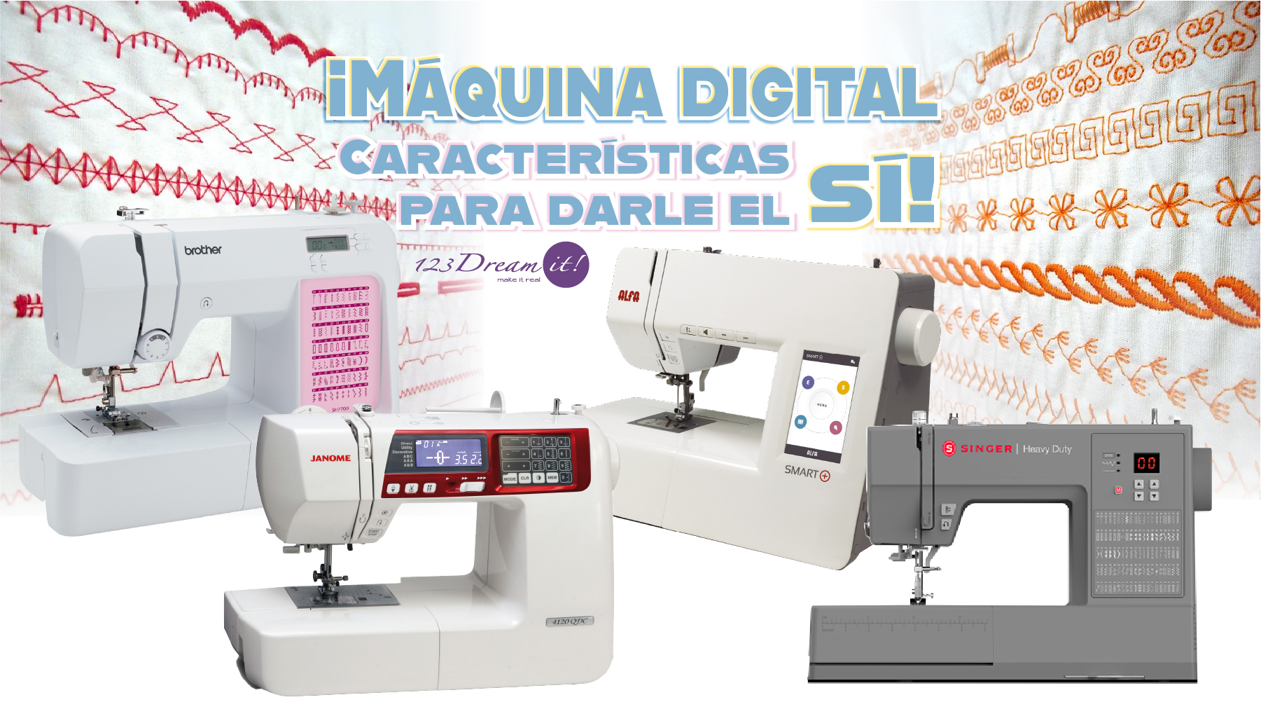 Máquina de coser digital... características para darle el sí - 123 ...